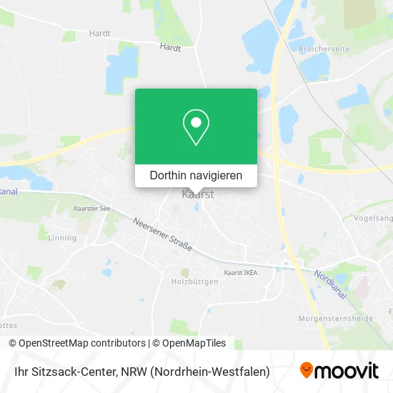 Ihr Sitzsack-Center Karte