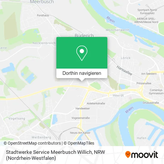 Stadtwerke Service Meerbusch Willich Karte