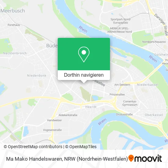 Ma Mako Handelswaren Karte