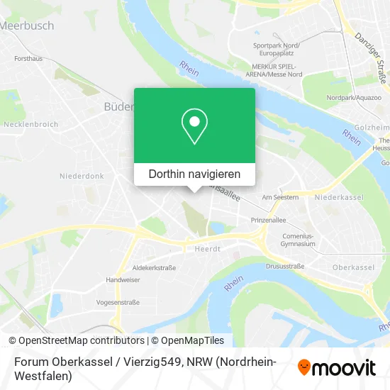 Forum Oberkassel / Vierzig549 Karte