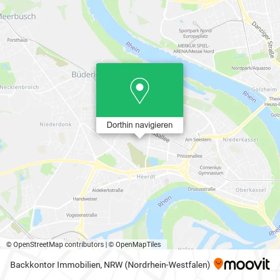 Backkontor Immobilien Karte