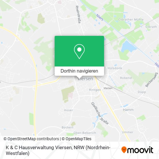 K & C Hausverwaltung Viersen Karte