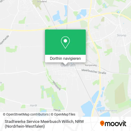 Stadtwerke Service Meerbusch Willich Karte