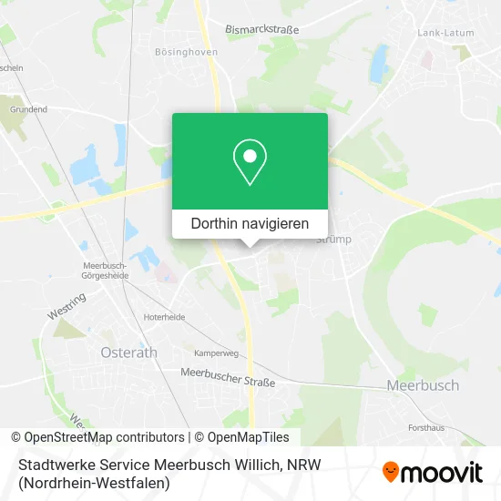 Stadtwerke Service Meerbusch Willich Karte