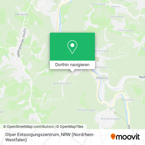 Olper Entsorgungszentrum Karte