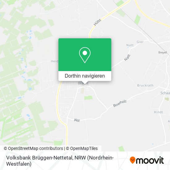 Volksbank Brüggen-Nettetal Karte