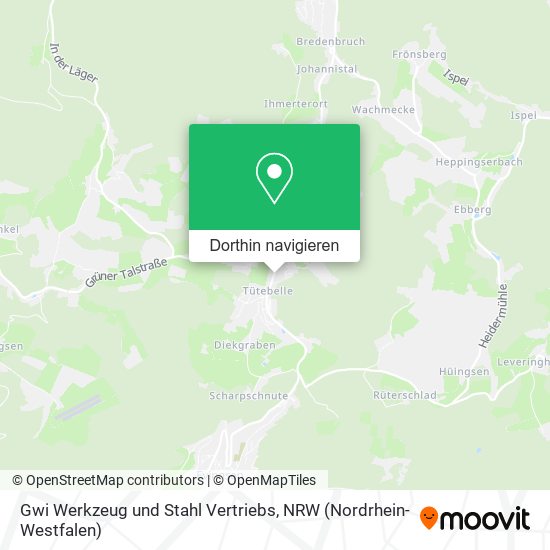 Gwi Werkzeug und Stahl Vertriebs Karte