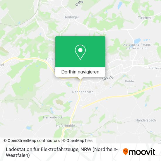 Ladestation für Elektrofahrzeuge Karte