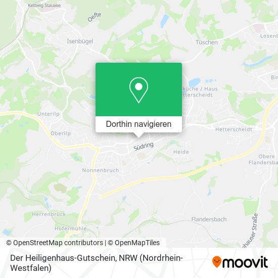 Der Heiligenhaus-Gutschein Karte
