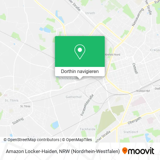 Amazon Locker-Haiden Karte