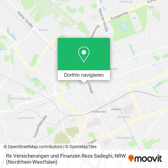 Rs Versicherungen und Finanzen Reza Sadeghi Karte