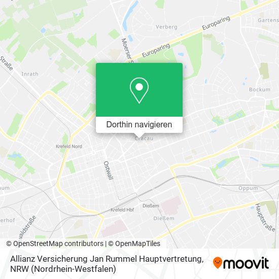 Allianz Versicherung Jan Rummel Hauptvertretung Karte