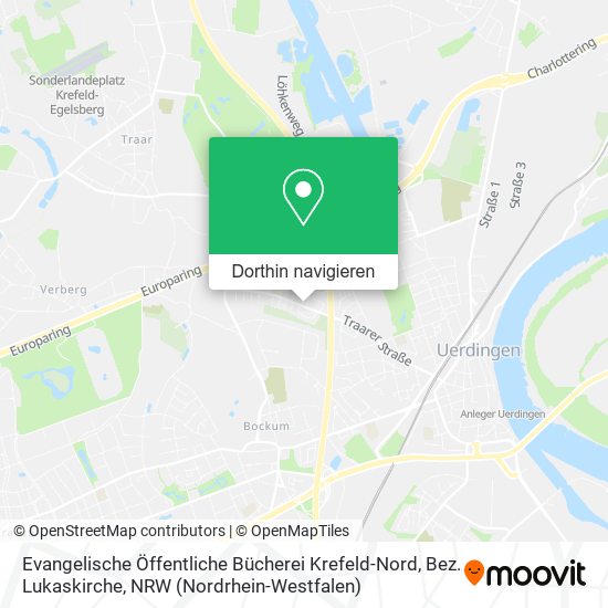 Evangelische Öffentliche Bücherei Krefeld-Nord, Bez. Lukaskirche Karte