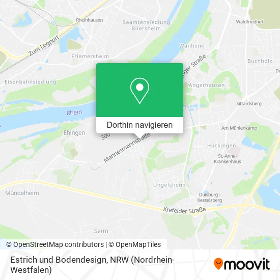 Estrich und Bodendesign Karte