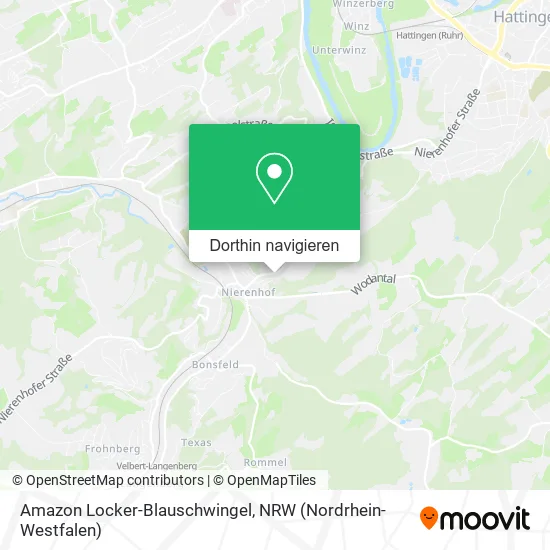 Amazon Locker-Blauschwingel Karte