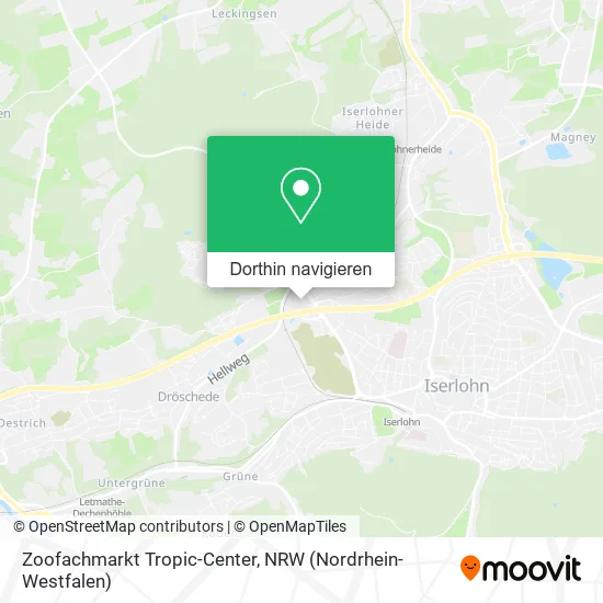 Zoofachmarkt Tropic-Center Karte