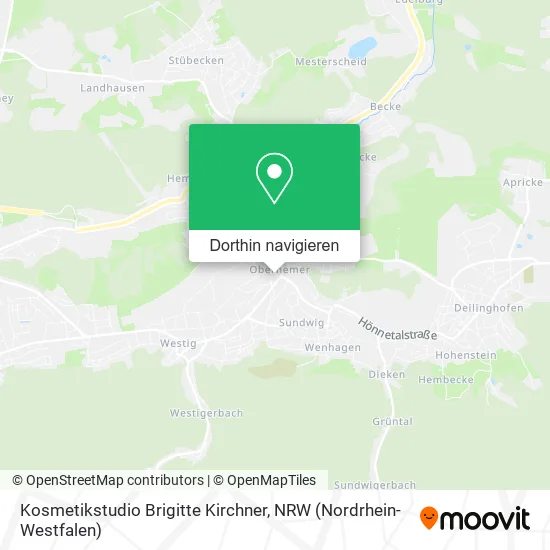 Kosmetikstudio Brigitte Kirchner Karte