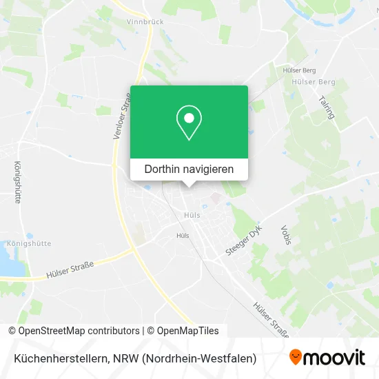 Küchenherstellern Karte