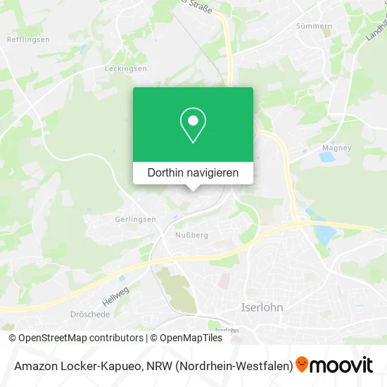 Amazon Locker-Kapueo Karte