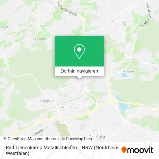 Ralf Lienenkamp Metallschleiferei Karte