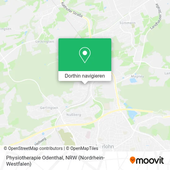Physiotherapie Odenthal Karte