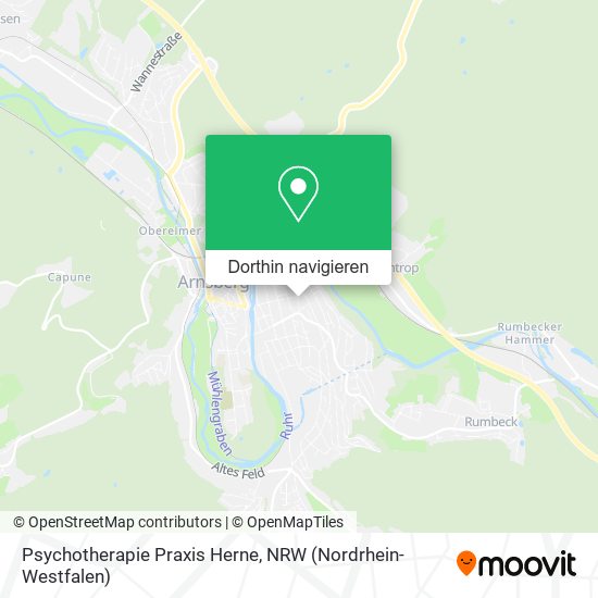 Psychotherapie Praxis Herne Karte