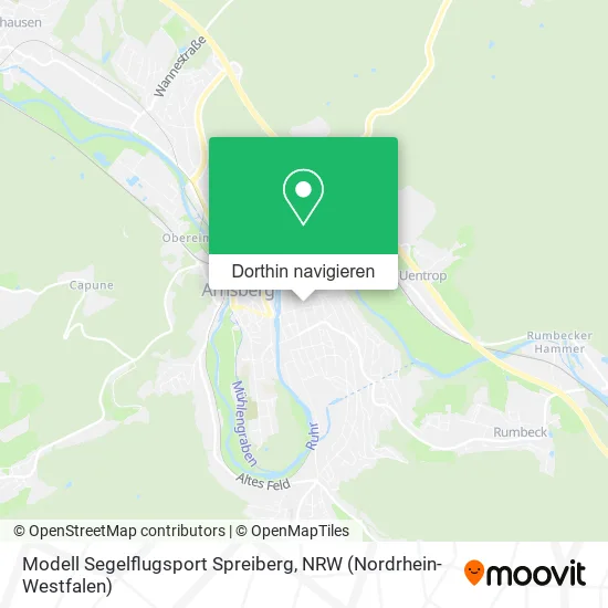 Modell Segelflugsport Spreiberg Karte