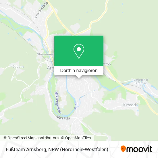 Fußteam Arnsberg Karte