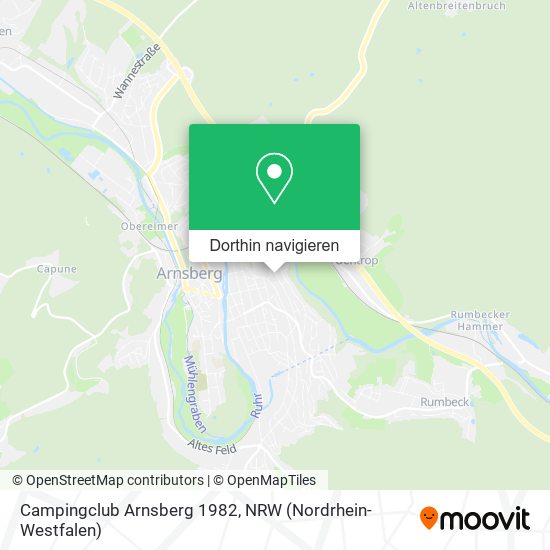 Campingclub Arnsberg 1982 Karte