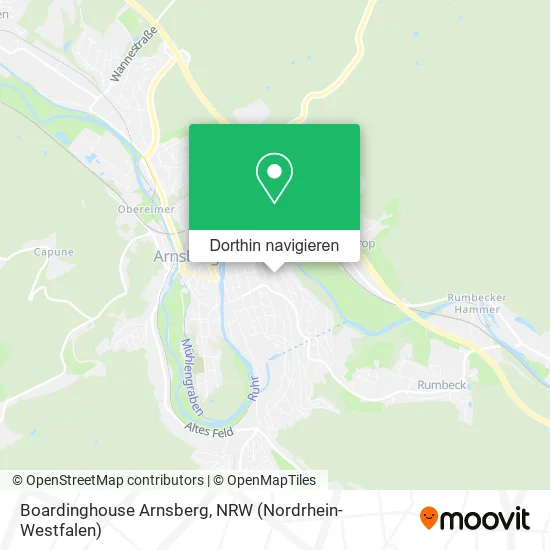 Boardinghouse Arnsberg Karte