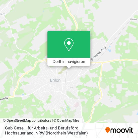 Gab Gesell. für Arbeits- und Berufsförd. Hochsauerland Karte