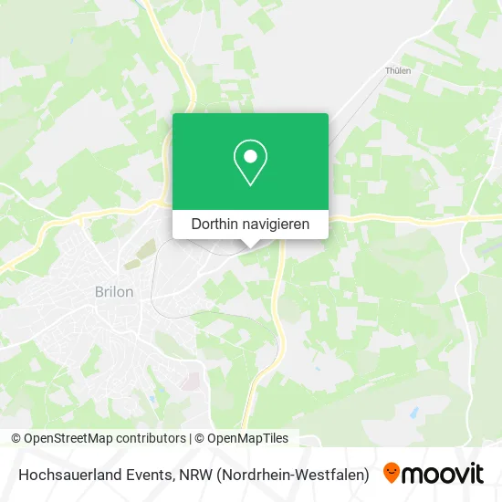 Hochsauerland Events Karte