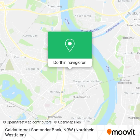 Geldautomat Santander Bank Karte