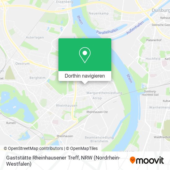 Gaststätte Rheinhausener Treff Karte