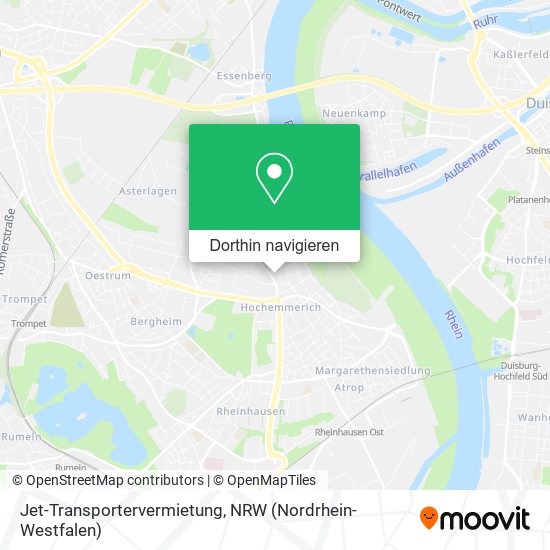 Jet-Transportervermietung Karte