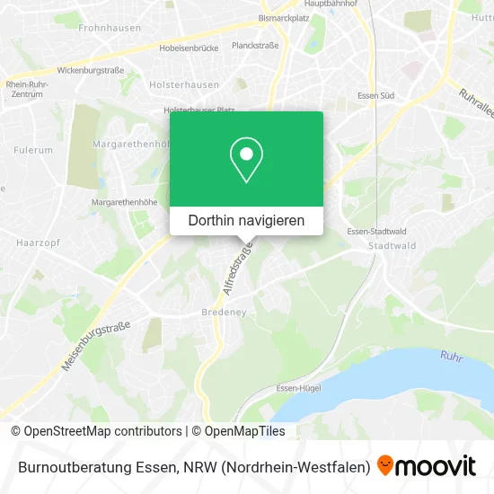 Burnoutberatung Essen Karte