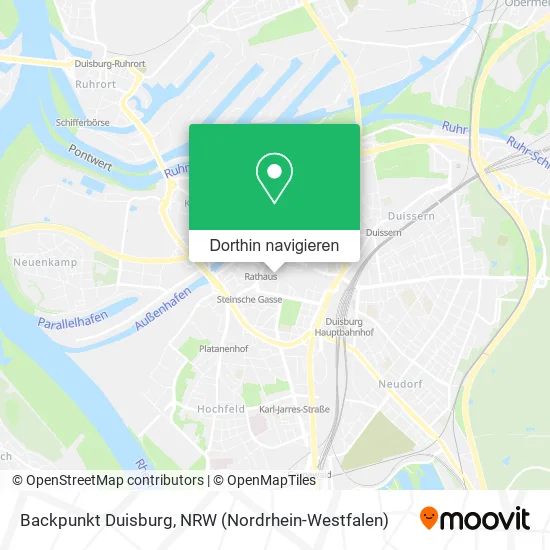 Backpunkt Duisburg Karte
