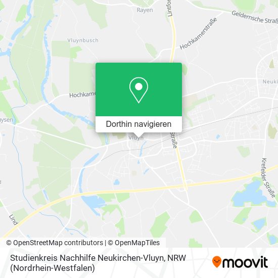 Studienkreis Nachhilfe Neukirchen-Vluyn Karte