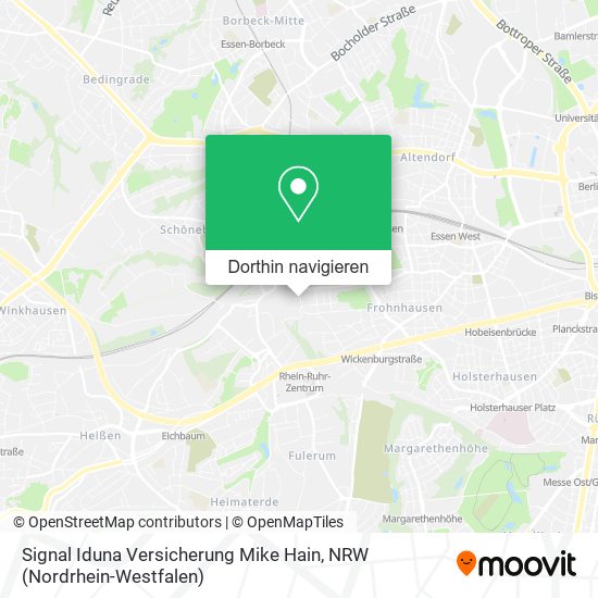 Signal Iduna Versicherung Mike Hain Karte