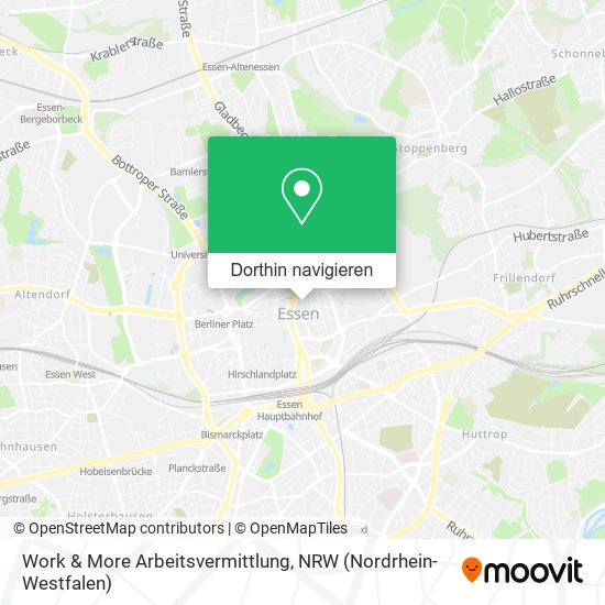 Work & More Arbeitsvermittlung Karte