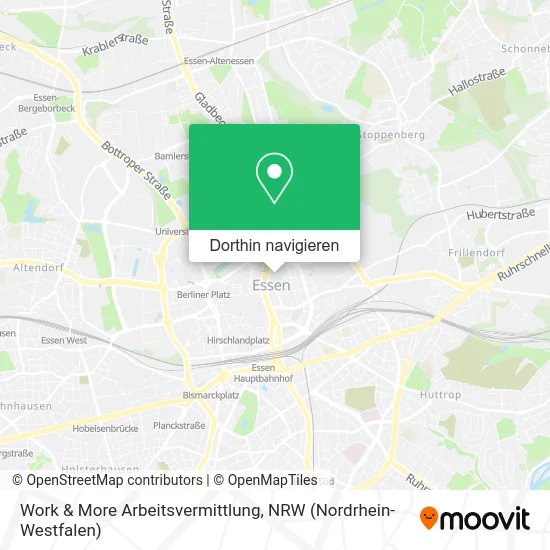 Work & More Arbeitsvermittlung Karte