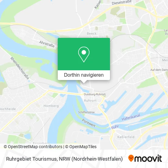 Ruhrgebiet Tourismus Karte