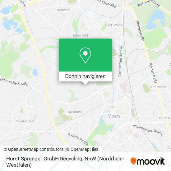 Horst Sprenger GmbH Recycling Karte