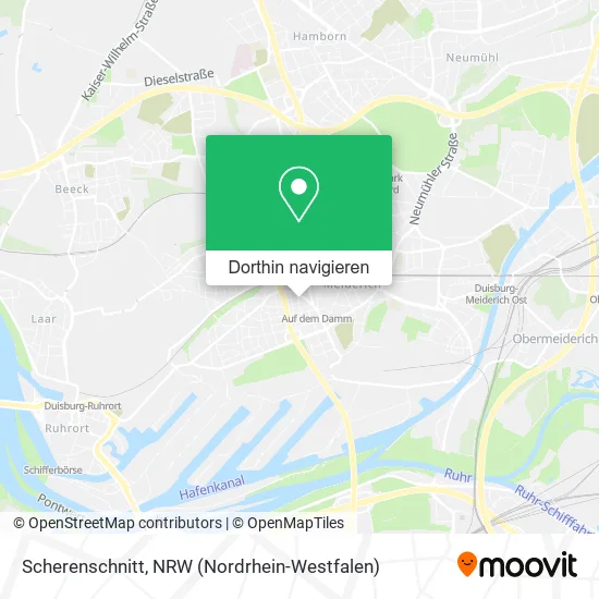 Scherenschnitt Karte