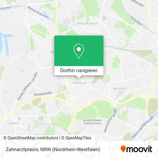 Zahnarztpraxis Karte