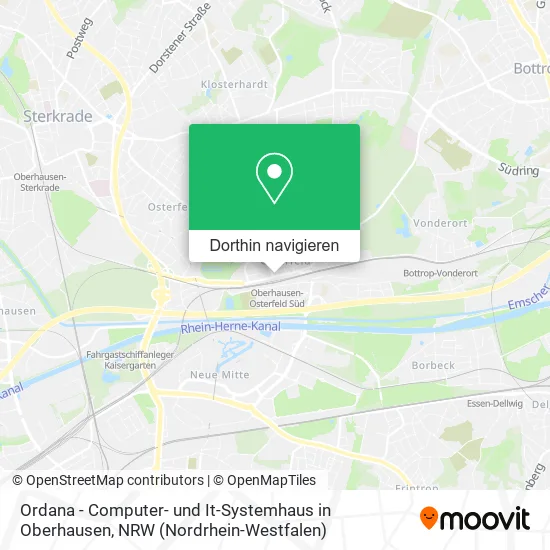 Ordana - Computer- und It-Systemhaus in Oberhausen Karte