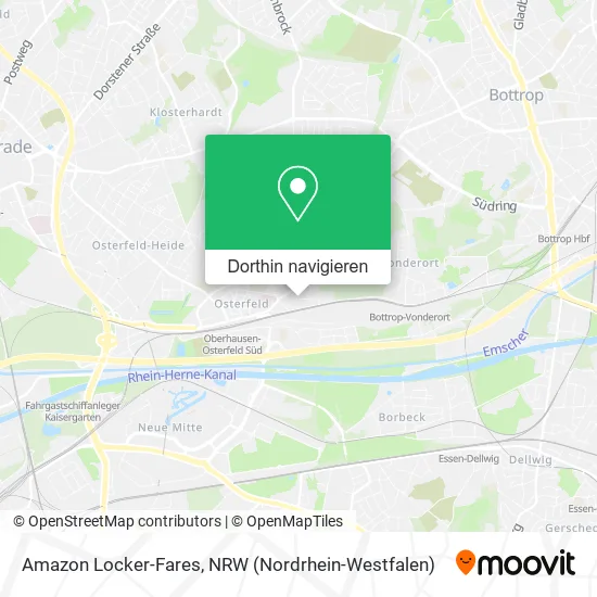 Amazon Locker-Fares Karte