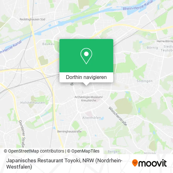 Japanisches Restaurant Toyoki Karte