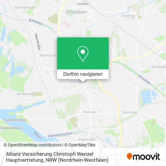 Allianz Versicherung Christoph Wenzel Hauptvertretung Karte