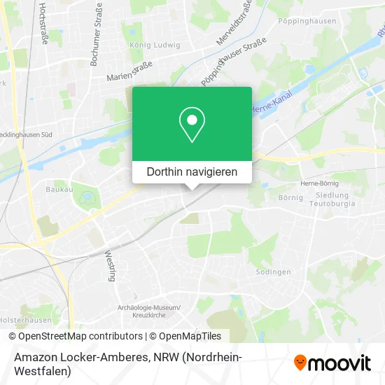 Amazon Locker-Amberes Karte